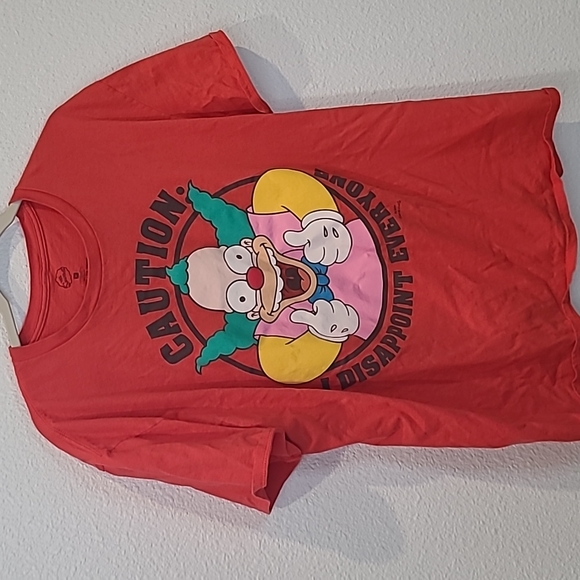 The Simpsons Krusty the clown shirt red XL - Picture 1 of 7